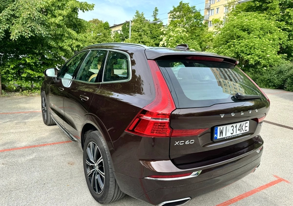 Volvo XC 60 cena 156000 przebieg: 83900, rok produkcji 2020 z Warszawa małe 67